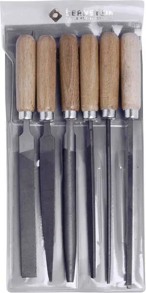 Bernstein Tools Electronics 5-240 Schlüsselfeilen-Set mit Holzheft im Etui 6tlg. Länge 100 mm 1 St. Bernstein-Werkzeugfabr...