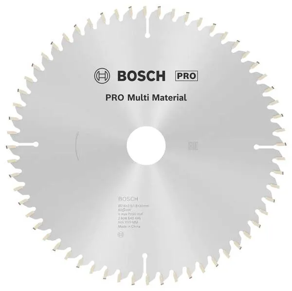 Bosch Accessories Multi Material 2608640446 Hartmetall Kreissägeblatt 216 x 30 x 2.5 mm Zähneanzahl: 60 1 St.
