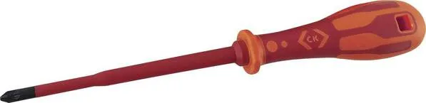 C.K Dextro VDE Plus/minus-Schraubendreher Größe (Schraubendreher) SL/PZ 2 Klingenlänge: 125 mm C.K Tools