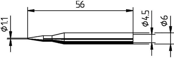 Ersa 0162BD Lötspitze Bleistiftform Spitzen-Größe 1.10 mm Inhalt 1 St. Ersa Löttechnik