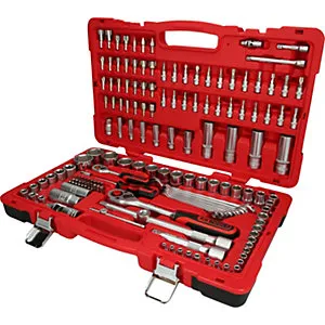 1/4'' + 1/2'' Steckschlüssel-Satz, 151 Teile, umschaltbar. KS Tools