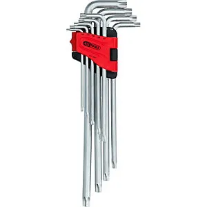 Winkelstiftschlüssel-Satz extralang, TORX®, 9 Teile. KS Tools