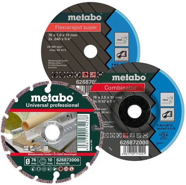 Metabo 626879000 Trennscheibe gerade 76 mm 3 St.