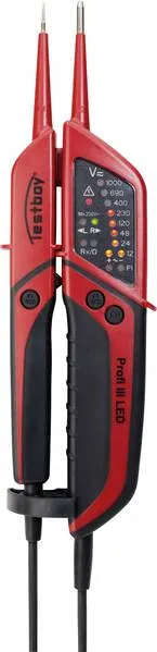 Testboy Profi III LED Zweipoliger Spannungsprüfer CAT IV 1000 V LED, Akustik, Vibration
