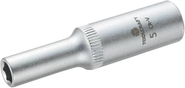 Steckschlüssel-Einsatz 6,3 mm (1/4") TOOLCRAFT 816093 Schlüsselweite 5 mm