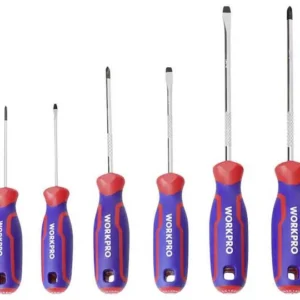 WorkPro 6 tlg Universal Schraubendreher-Set PH0, PH1, PH2