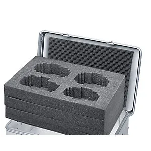 Würfelschaum-Set, passend für Box mit 81, 157 oder 239 l Inhalt, Höhe 220 mm. Zarges