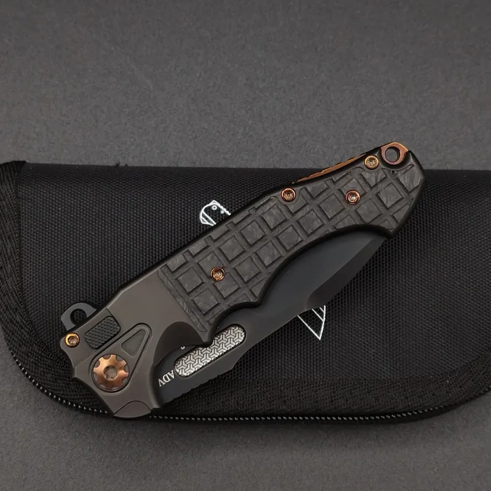 ADV Mini Pitboss 3 Titanium Frag Carbon CPM-S35VN