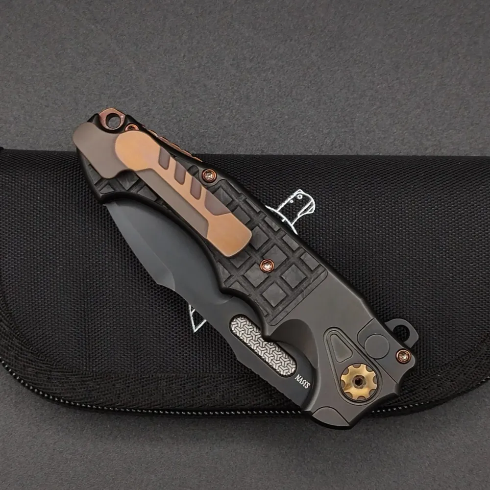 ADV Mini Pitboss 3 Titanium Frag Carbon CPM-S35VN