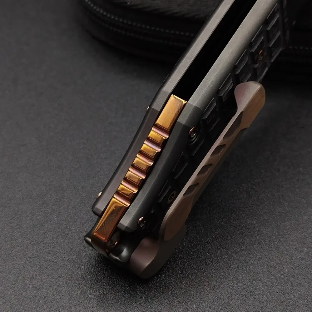 ADV Mini Pitboss 3 Titanium Frag Carbon CPM-S35VN