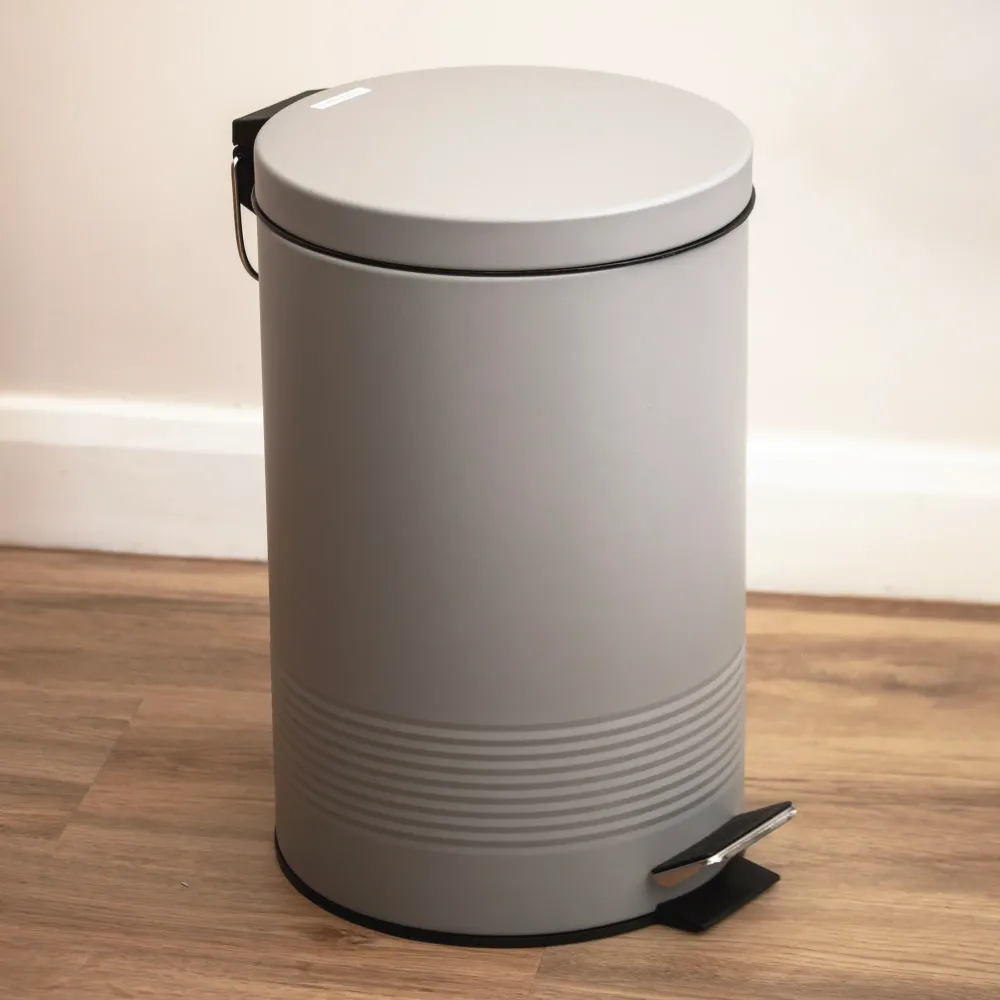 Matt Grey 12 Litre Pedal Bin Darthome Limited