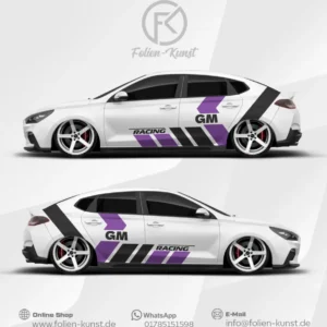 Racing Dekor Auto Folien Design Tuning Aufkleber #560