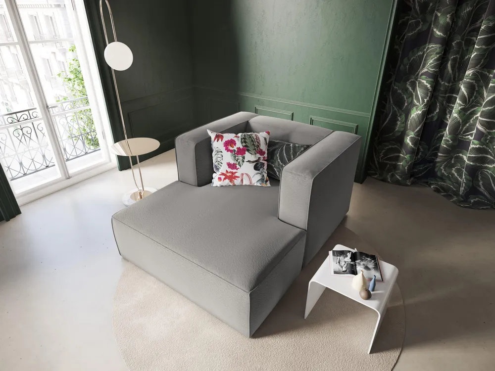 Bouclé Muse Grey Schock im Stoff
