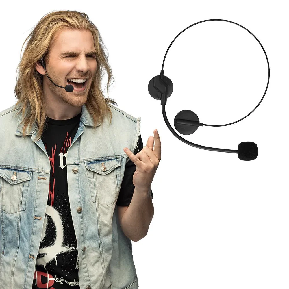 Schwarzes Fake Headset
