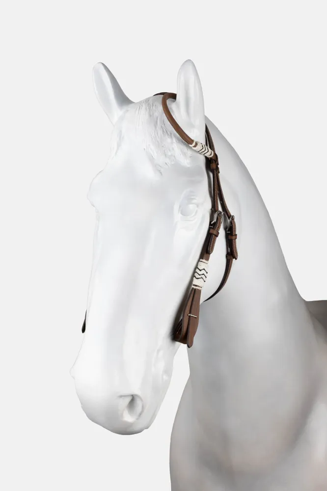 Westerntrense mit Single Ear und Rohhautdekor Tabbaco WB