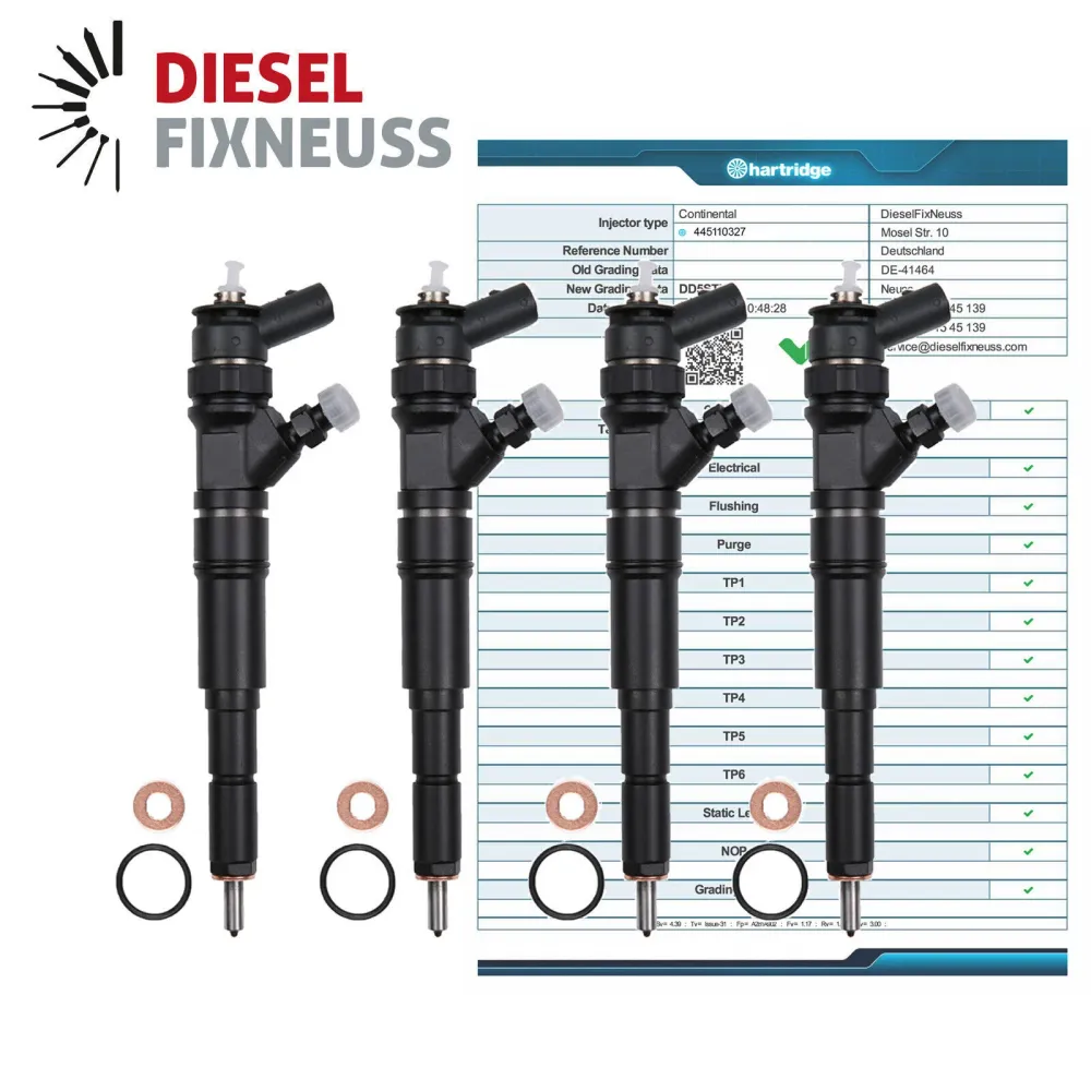 4x Einspritzdüse OPEL VAUXHALL INSIGNIA 2.0 CDTI 0445110327