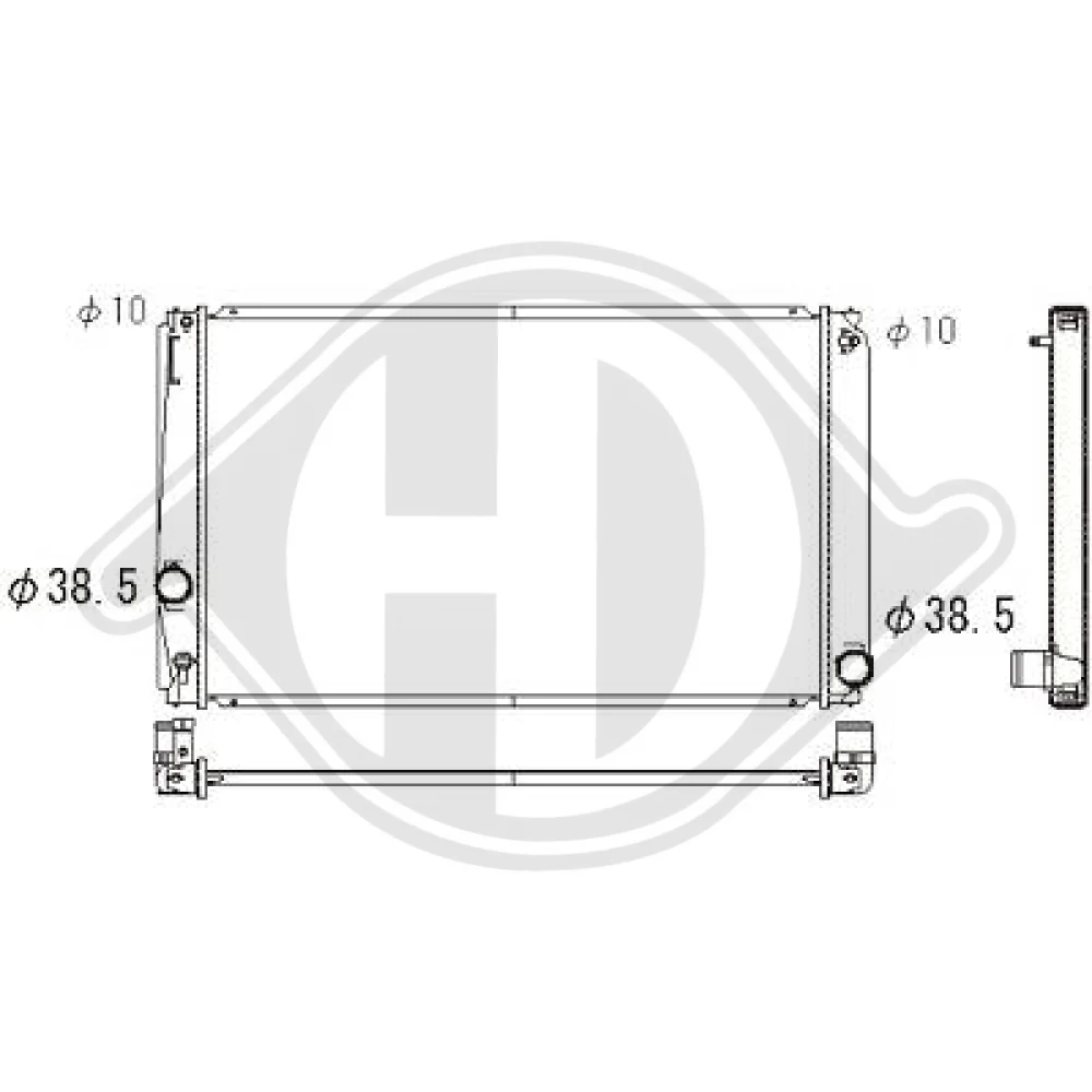 1640028560 Kühler Motorkühlung für TOYOTA RAV 4 11/2005 DCM3292