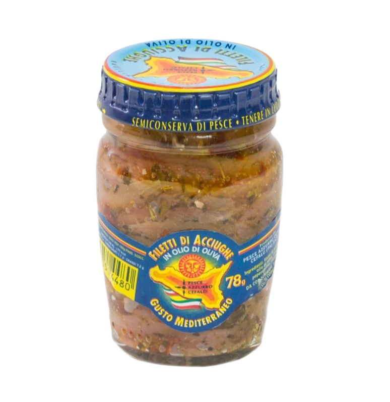 FILETTI DI ACCIUGHE OLIO OLIVA MEDITERRAN