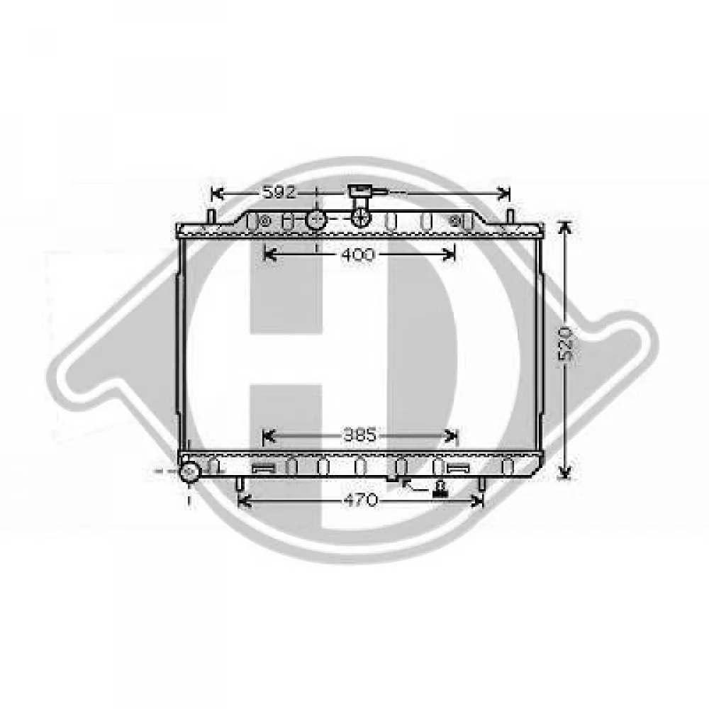 #NAME? Kühler Motorkühlung für NISSAN X-TRAIL 03/2007 DCM1863