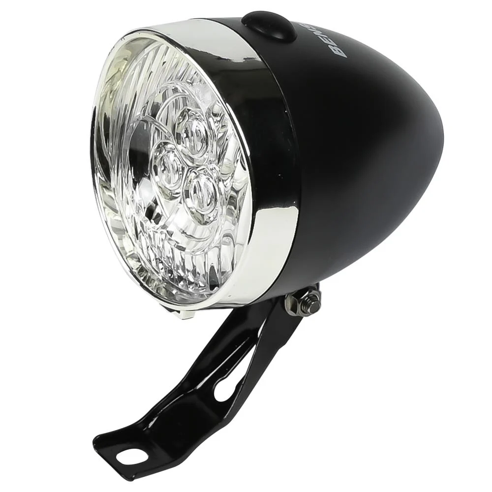 Fahrradlampe 3 LED schwarz