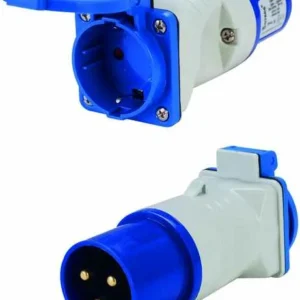 Adapter CeE-Stecker auf Schuko-Buchse