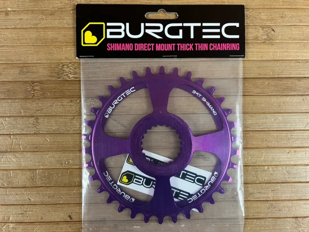 Burgtec Shimano Direct Mount Thick Thin Kettenblatt 34T lila