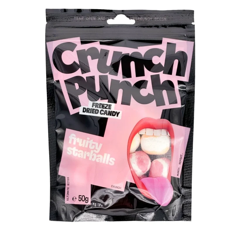 Crunch Punch Freeze Dried Candy Fruity Starballs 50 g